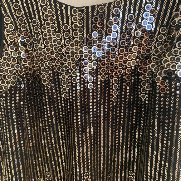 Sequin Black and Silver Dress - Picture 2 of 4